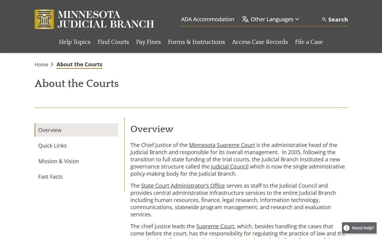 Clearwater County District Court records Minnesota court structure