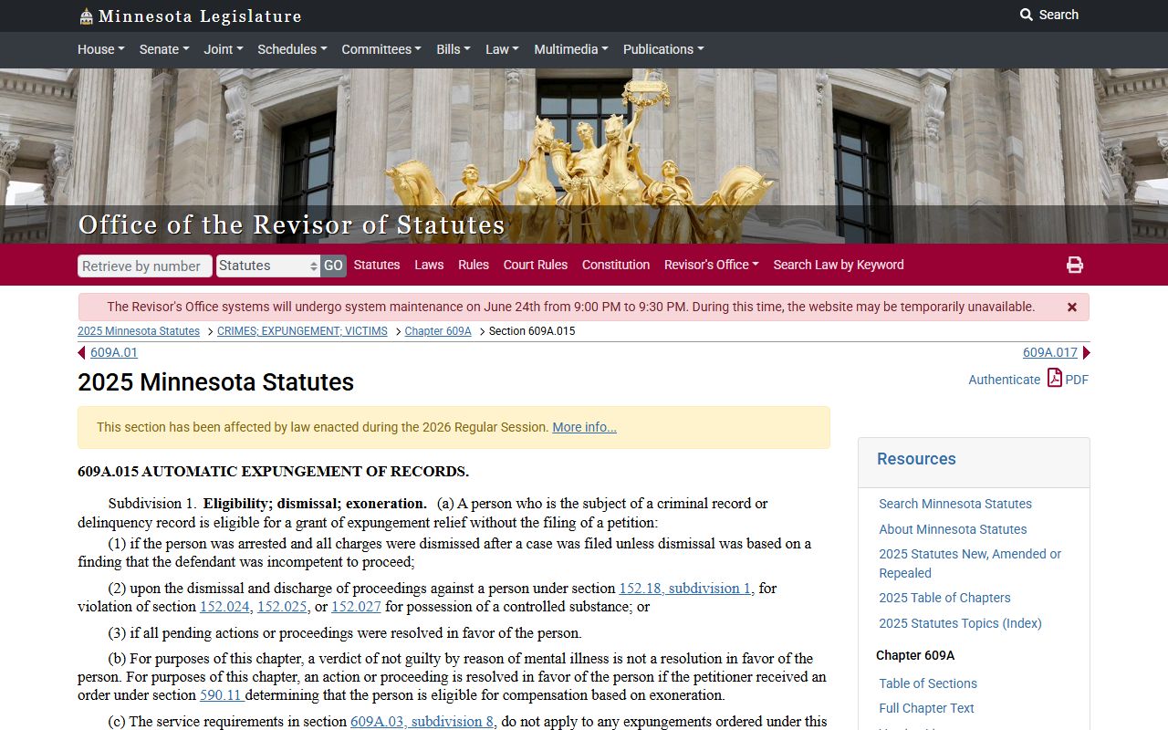 Clearwater County criminal court records and Minnesota Clean Slate expungement