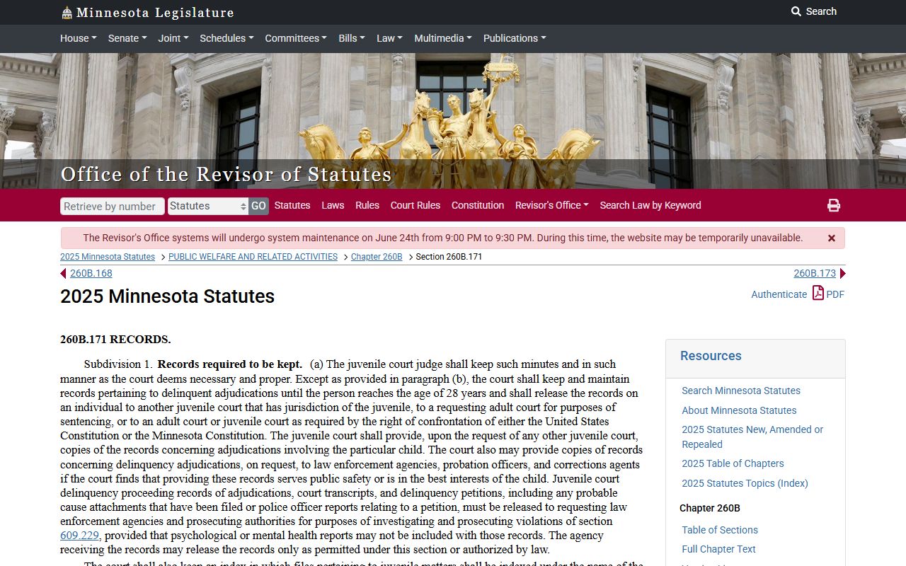 Clearwater County court records and Minnesota juvenile access limits
